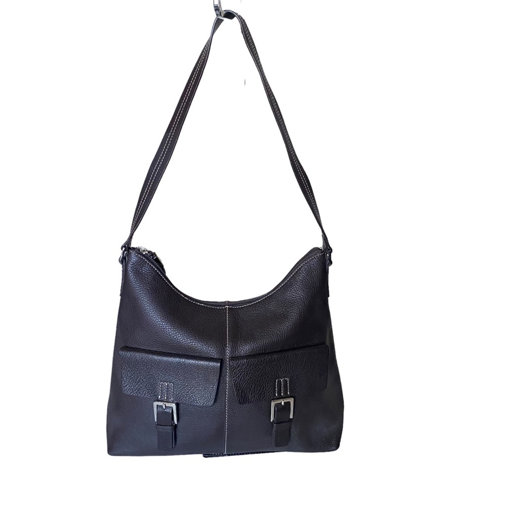 Very Rare Etienne Aigner dark brown leather shoulder bag (bb)